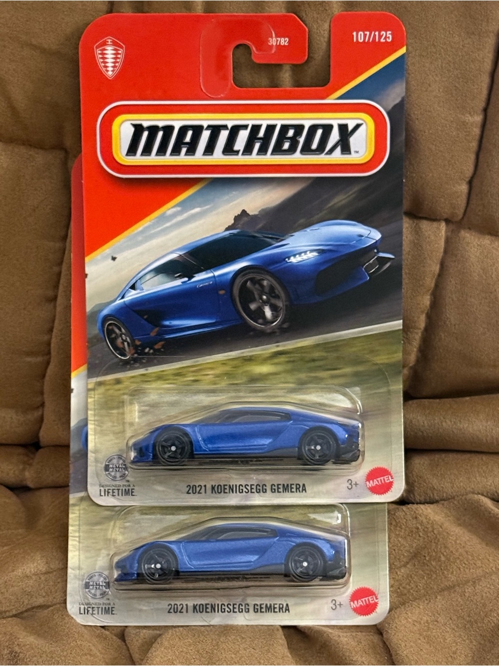 Matchbox 2021 Koenigsegg Gemera Toy Car - Shiny Blue